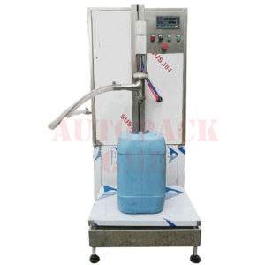 liquid filler with weighing system